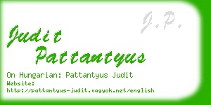 judit pattantyus business card